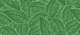 Fototapeta Sypialnia - Summer tropical palm leaves seamless pattern.