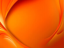 Vibrant Orange Embossed Fluid Abstract Background. Generative AI

