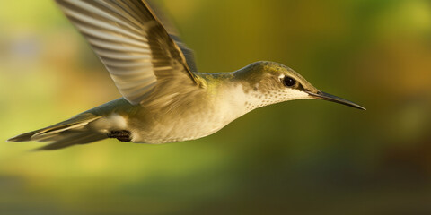 Poster - Closeup of a hummingbird