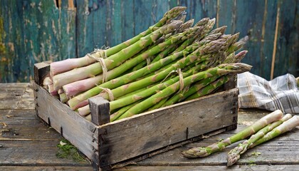 Wall Mural - asparagus bunches