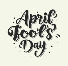Happy April Fools Day Font  Vector Illustration Design