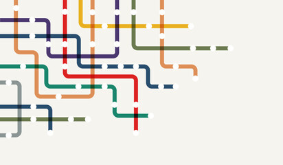 Poster - circuit connect lines and dots. network technology and connection concept. decentralized network nod
