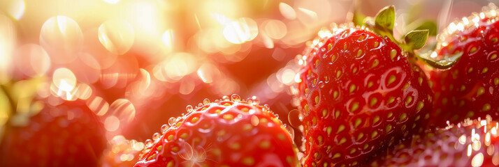 Wall Mural - red, fruit, food, berry, strawberry, ripe, sweet