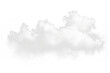 realistic cloud fog overlay isolated on the transparent background