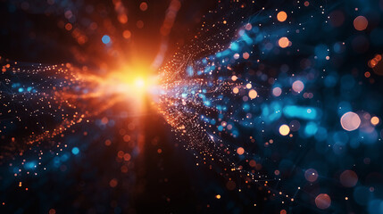 Wall Mural - Abstract Cosmic Energy Burst.
Vibrant abstract illustration of a cosmic energy explosion.