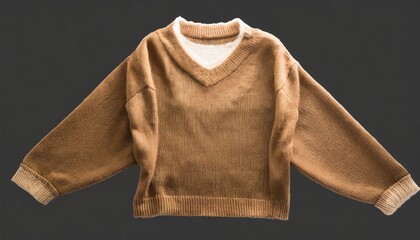 brown sweater isolated