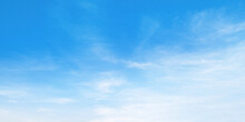 Blue Sky With White Cloud Background