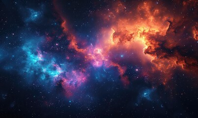 colorful space galaxy cloud nebula. stary night cosmos. universe science astronomy. supernova backgr