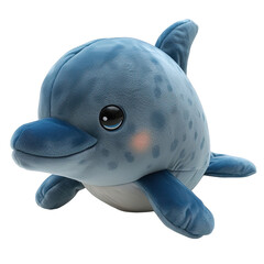 Sticker - Dolphin Plush Toy Isolated