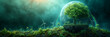 Banner of world environment and Earth Day with eco friendly enviroment.
