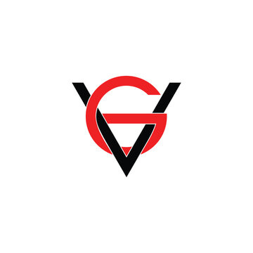 VG creative logo with easy concept, vector