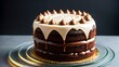 Le gâteau au chocolat délicieusement réconfortant répand son parfum alléchant, invitant à une pause gourmande et exquise.