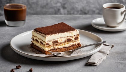 Sticker - A slice of cake on a plate with a fork