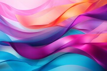 Abstract Background Queer Awareness Day With Rainbow Ribbons