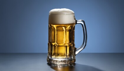 Sticker - A glass mug of beer with foam on top