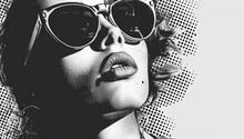 ポップアートの黒人女性の肖像画 無料画像 - Public Domain Pictures