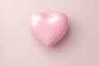 Design with pink pastel Valentine's Day balloon heart for cards, flyers, invitations, and decor. Generative AI