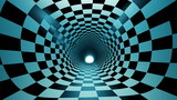 Fototapeta Przestrzenne - Optical illusion, optical art abstract background