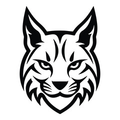 bobcat flat icon isolated on white background
