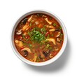 Hot and sour soup closeup