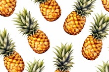 Pattern With Pineapple