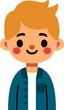 Boy.kid student avatar, people icon.
