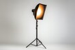 A photo studio setup with a tripod light. Perfect for professional photographers and photography enthusiasts.