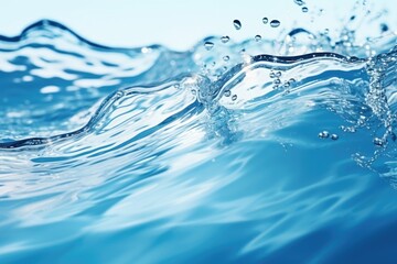 Poster - A close-up view of a wave in the ocean. Perfect for adding a touch of nature to your designs