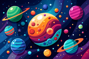 Wall Mural - a breathtaking celestial scene, envisioning the cosmos filled with countless stars, generative ai.