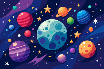 Wall Mural - a breathtaking celestial scene, envisioning the cosmos filled with countless stars, generative ai.