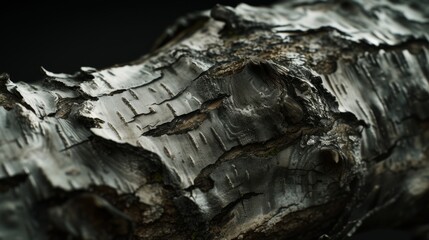 Poster - birch bark texture