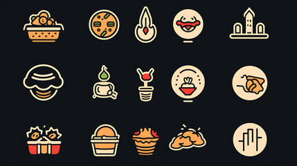 set of icons