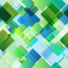 Poster - Seamless vector background of different color squares