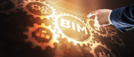 BIM. Building Information Model. Updated construction and design model