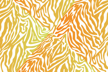 Wall Mural - Modern minimalist abstract doodle brush stroke painting seamless pattern. Stylish wavy marble background prints. Paint line background vector illustration. Hipster seamless pattern
