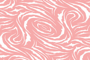 Wall Mural - Modern minimalist abstract doodle brush stroke painting seamless pattern. Stylish wavy marble background prints. Paint line background vector illustration. Hipster seamless pattern