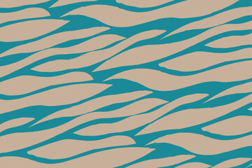 Wall Mural - Modern minimalist abstract doodle brush stroke painting seamless pattern. Stylish wavy marble background prints. Paint line background vector illustration. Hipster seamless pattern