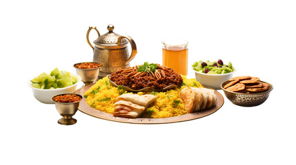 Wall Mural - A ramadan food  isolated on white background png