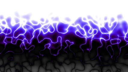 Leinwandbilder - Abstract looping 4k video. Seamless abstract blue wavy psychedelic background for loop playback. Glowing energy moving texture