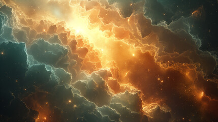 Wall Mural - Nebula Clouds and Starlight