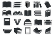 © Pixel-Shot - Set of drawn books on white background