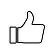 © AAVAA - Thumbs up icon vector. Hand like. Like icon vector.