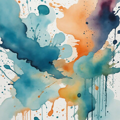 Sticker - Watercolor stain multicolored