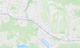 Fototapeta Mapy - Thousand Oaks California Map, Detailed Map of Thousand Oaks California