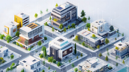 Modern Smart City Development and Modern Suburban Neighborhood Design