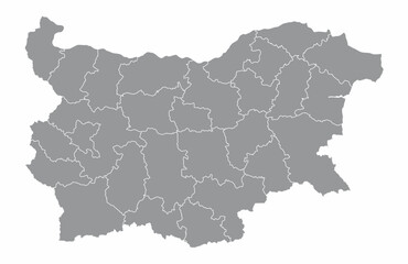 Bulgaria regions map