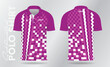 pink pattern and background for sublimation polo sport jersey template design