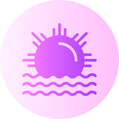 sunset gradient icon