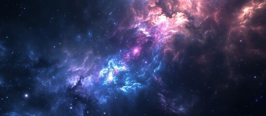 Poster - V7: Enter the dark galaxy with a mysterious background of Dark Matter.