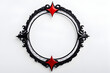 Black And Red Devil Border Frame Copy Space Area